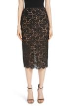Women's Michael Kors Lace Pencil Skirt - Black