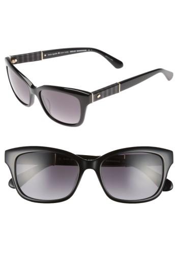 Women's Kate Spade New York Johanna 2 53mm Gradient Sunglasses - Black
