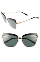 Women's Sonix Highland 61mm Square Sunglasses - Green Solid/ Black Gold