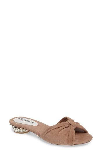 Women's Jeffrey Campbell Turbina Embellished Slide Sandal M - Brown