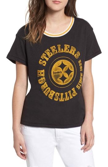 Women's Junk Food Nfl Steelers Kick Off Tee - Black