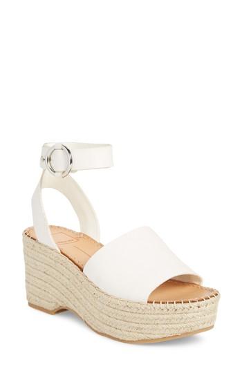 Women's Dolce Vita Lesly Espadrille Platform Sandal M - Ivory