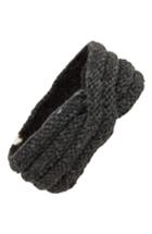 Nirvanna Designs Veronica Cabled Wool Headband, Size - Grey