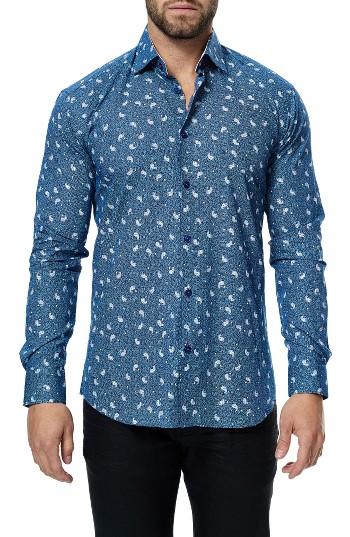 Men's Maceoo Luxor Paisley Print Sport Shirt