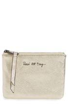 Rebecca Minkoff Betty Rose All Day Leather Zip Pouch - Metallic