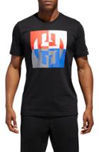Men's Adidas Harden Logo T-shirt, Size - Black