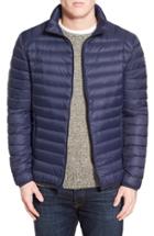 Men's Schott Nyc Quilted Down Jacket, Size - Blue