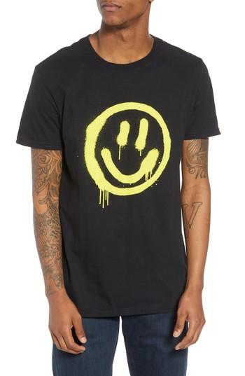 Men's The Rail Smiley Stencil T-shirt - Black