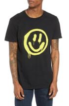 Men's The Rail Smiley Stencil T-shirt - Black