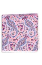 Men's Nordstrom Men's Shop Four-panel Silk Pocket Square, Size - Pink