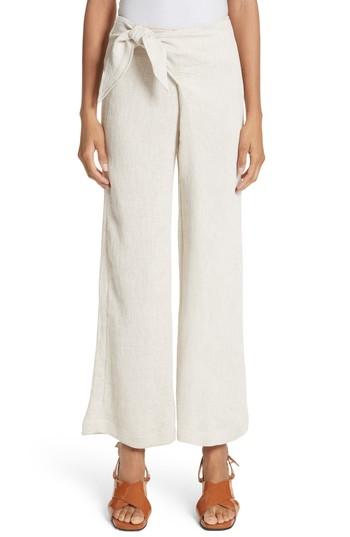 Women's Simon Miller Hatton Drawstring Tie Front Pants - Ivory