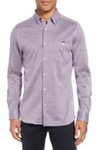 Men's Ted Baker London Timothy Slim Fit Cotton Jersey Shirt - Purple