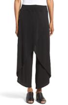 Women's Eileen Fisher Silk Cross Front Wide Leg Pants