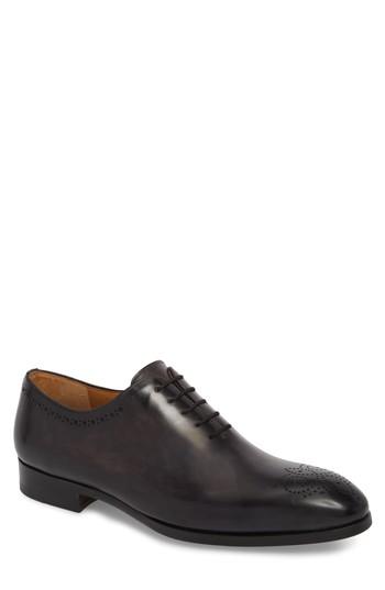 Men's Magnanni Paolo Brogued Whole Cut Shoe M - Grey