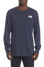 Men's The North Face Red Box Long Sleeve T-shirt, Size - Blue