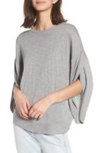 Women's Bishop + Young Split Sleeve Sweater - Grey