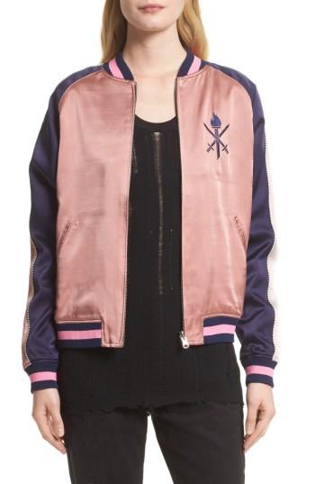 Women's Opening Ceremony Reversible Silk Bomber Jacket