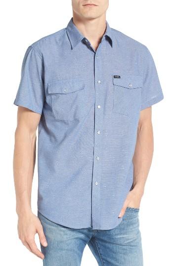 Men's Brixton Wayne Print Woven Shirt - Blue