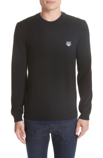 Men's Kenzo Wool Blend Sweater - Black