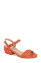 Women's Eileen Fisher Olean Quarter Strap Sandal M - Orange