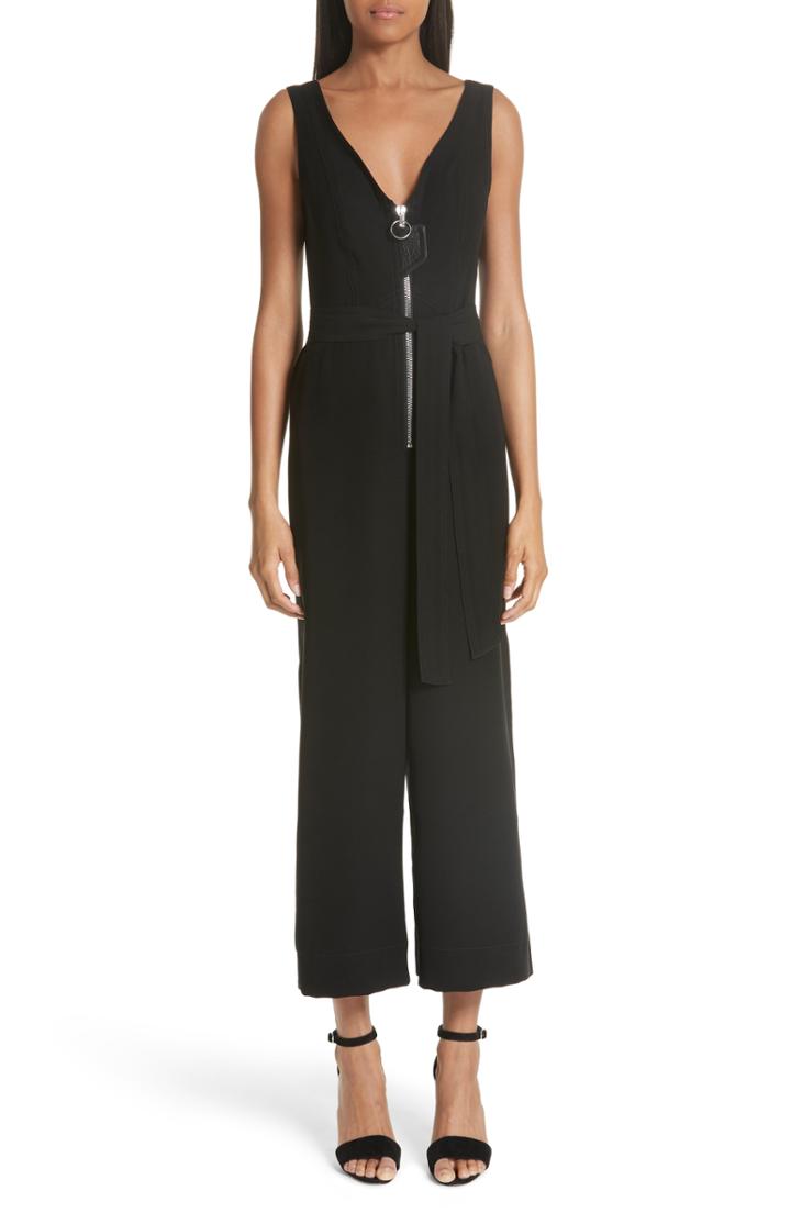 Women's Yigal Azrouel Zip Front Jumpsuit - Black