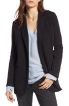 Women's Gibson Roll Sleeve Knit Blazer - Black