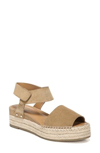 Women's Sarto By Franco Sarto Oak Platform Wedge Espadrille .5 M - Brown