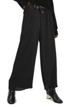 Women's Topshop Ribbon Drawstring Plisse Trousers
