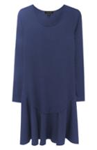 Women's Karen Kane Dakota Ruffle Hem A-line Dress - Blue