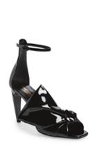 Women's Saint Laurent Freja Bow Strap Sandal .5us / 35.5eu - Black