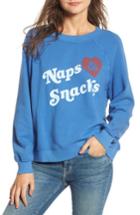 Women's Wildfox Naps & Snacks Sweatshirt - Blue