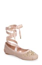 Women's Topshop Kisses Ballet Flat .5us / 38eu - Beige