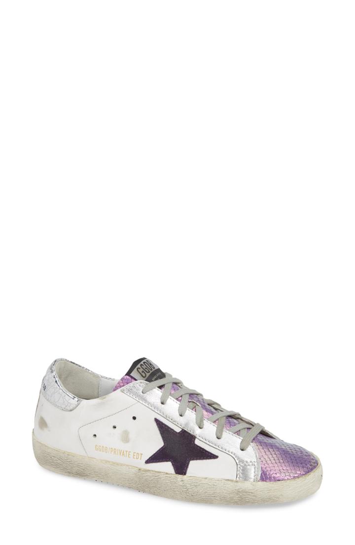Women's Golden Goose Superstar Metallic Sneaker Us / 35eu - White