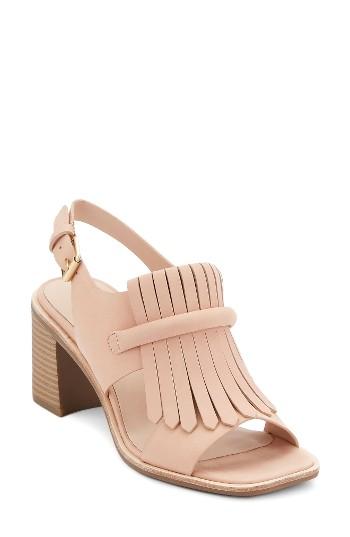 Women's G.h. Bass & Co. Reagan Kiltie Fringe Sandal .5 M - Pink