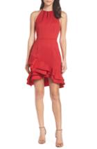 Women's Cooper St Senorita High Neck Ruffle Dress - Red