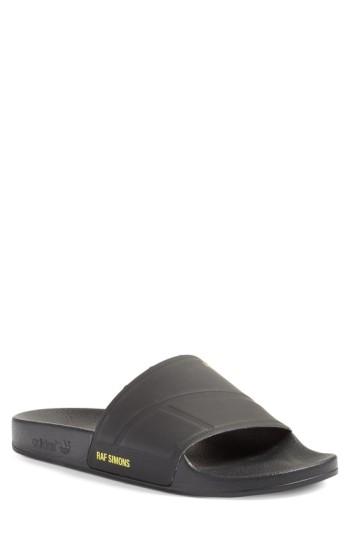 Women's Adidas By Raf Simons Bunny Adilette Slide Sandal Women's / 8 Men's M - Black