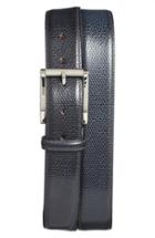 Men's Santoni Leather Belt - Navy