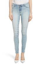 Women's Brockenbow Emma Embroidered Distressed Skinny Jeans - Blue