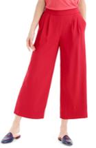 Women's J.crew Wide Leg Cropped Pants - Pink
