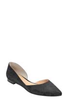 Women's Marc Fisher Ltd Sunny Genuine Calf Hair Flat M - Black