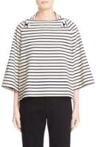 Women's Y's By Yohji Yamamoto Stripe A-line Blouse