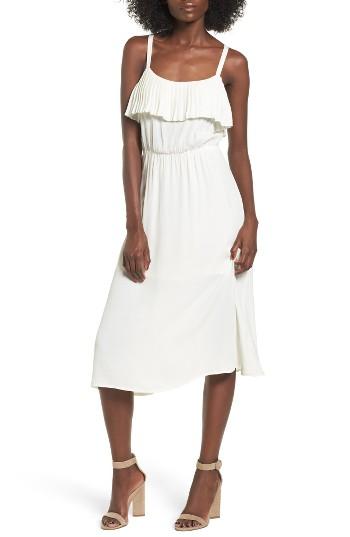 Women's Leith Pleated Trim Midi Dress - Ivory