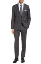 Men's Boss Johnstons/lenon 1 Trim Fit Plaid Wool Suit