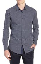 Men's Vince Camuto Regular Fit Geometric Dot Sport Shirt, Size - Blue