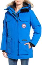 Women's Canada Goose 'pbi Expedition' Hooded Down Parka With Genuine Coyote Fur Trim - Blue