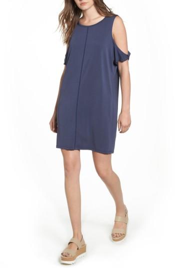 Women's Pst By Project Social T Twisted Cold Shoulder Dress - Blue
