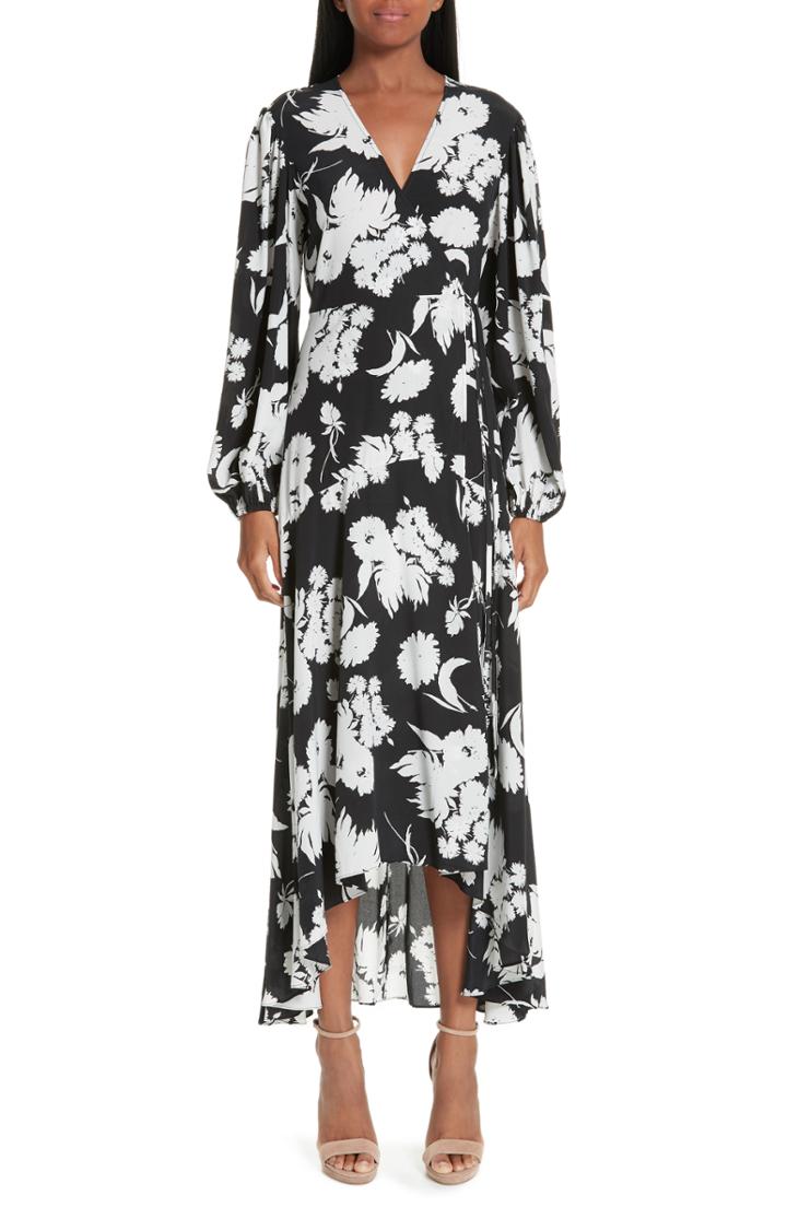 Women's Reiss Ronda Tie Neck Shift Dress Us / 8 Uk - Black