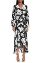 Women's Reiss Ronda Tie Neck Shift Dress Us / 8 Uk - Black
