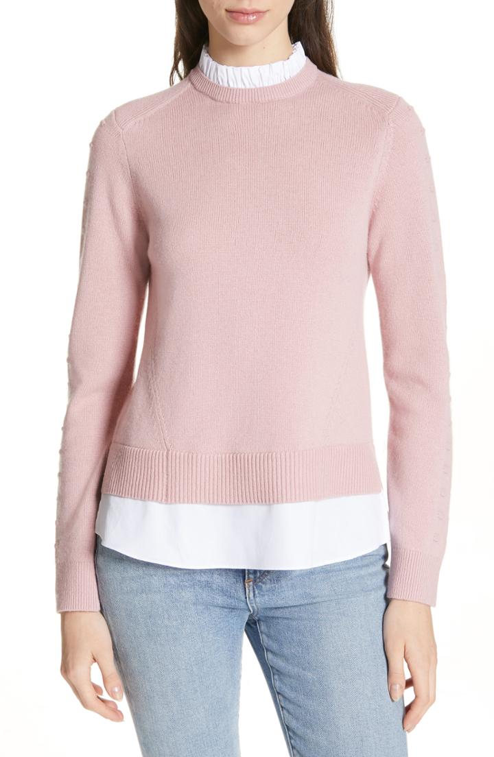 Women's Ted Baker London Mock Two-piece Sweater - Pink