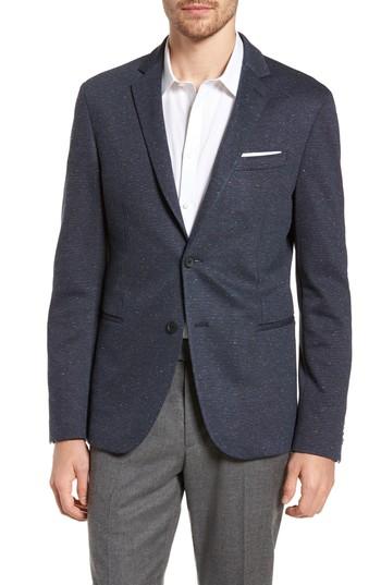 Men's Boss Norwin Trim Fit Stretch Blazer L - Blue